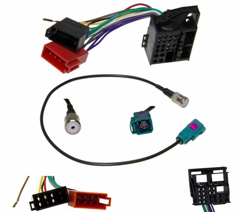 Adattatore autoradio connettore DIN ISO cablaggio a 16 pin