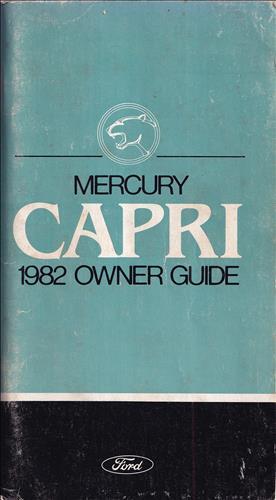 1982 Mercury Capri Owner Guide Book Original OEM User Instruction Manual - Picture 1 of 4