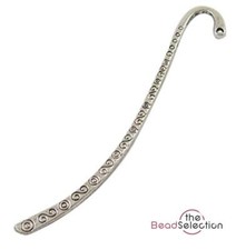  TIBETAN ANTIQUE SILVER BOOKMARK BLANKS 84mm MSC43