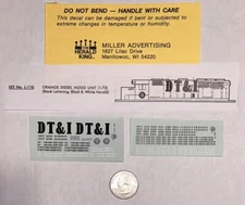 HERALD KING N DECAL-DETROIT, TOLEDO & IRONTON/DT&I HOOD DIESEL  - #L-110
