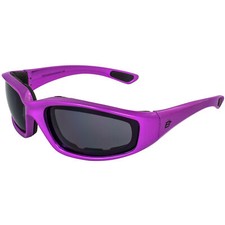 Birdz Eyewear Oriole A/F Padded Sunglasses For Men  Women Purple w/ Clear Lens