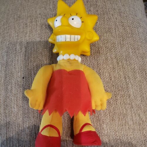 PELUCHE VINTAGE 1990 Bart Simpson 16 pouces mat groening yeux en