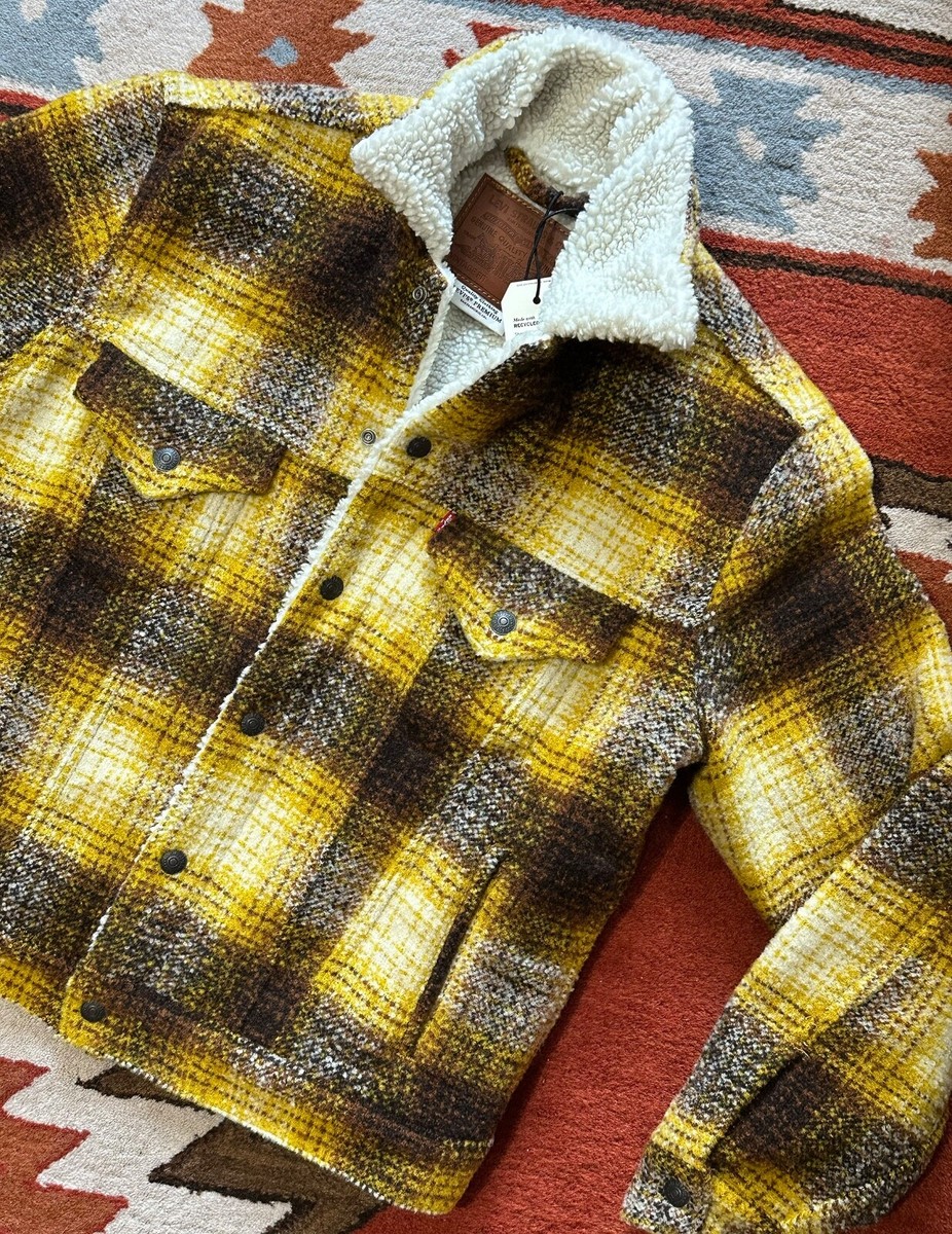 Plaid Levis Sherpa Vintage Fit Plaid Vintage Relaxed Fit Trucker