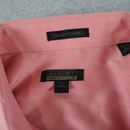 Axist Essentials Shirt Mens 17 34/35 Easy Care Pocket Button Up Long Sleeve NWT - Picture 4 of 7