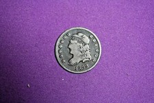 ESTATE FIND 1832 Buste coiffé demi-dime 5C #K1757