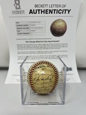 1941 Chicago White Sox Signed Baseball 27 Autos Lee Lyons Ross Rigney Beckett