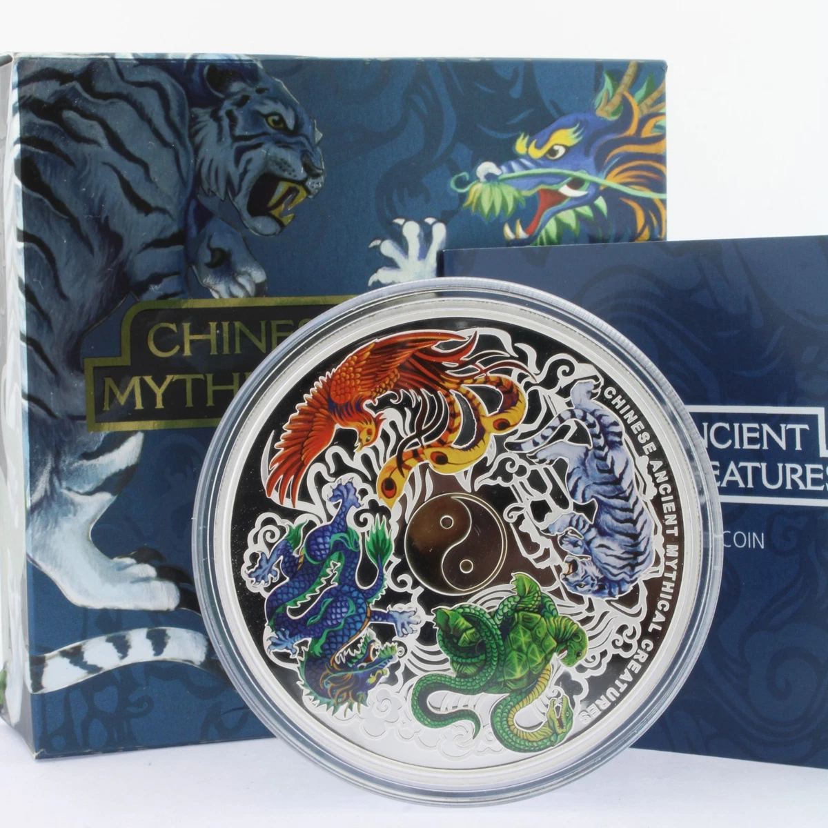 2014 Perth Mint Chinese Ancient Mythical Creatures 5 oz Silver Proof Box COA