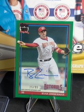 2026 TOPPS S1 Ryan Zimmerman  Green 35th Anniv Auto /99 #91A-RZ Nationals 🔥