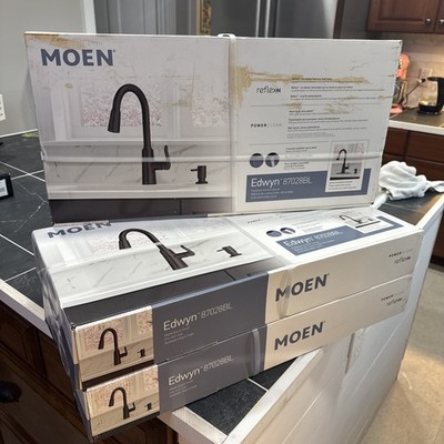 Moen Edwyn One-Handle High Arc Pulldown Kitchen Faucet -  Matte Black