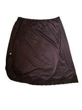 90s whimsigoth fairy black lace slip skirt Vanity VTG size 30 XS/Small Coquette