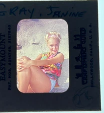 1960'S JANINE GRAY ORIG. RARE PHOTO SLIDE 35MM TRANSPARENCY 162 MAN FROM UNCLE