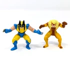 Vtg 1994 Marvel X-Men Toy Biz POCKET COMICS Wolverine Sabretooth Mini Figures