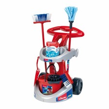 Theo Klein Vileda Besenwagen mit Zubehör Besen Kinderspielzeug Kinder Spielzeug