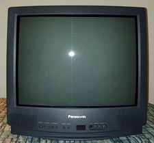 Panasonic 20” CRT TV Retro Gaming Tested No Remote GOOD Condition
