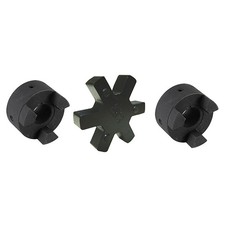 L095 1" to 1" L-Jaw Coupling Set Rubber Spider Coupler LO95 L095-F L095NBR