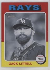 2024 Topps Heritage High Number SP Black & White Zack Littell #713 1my2