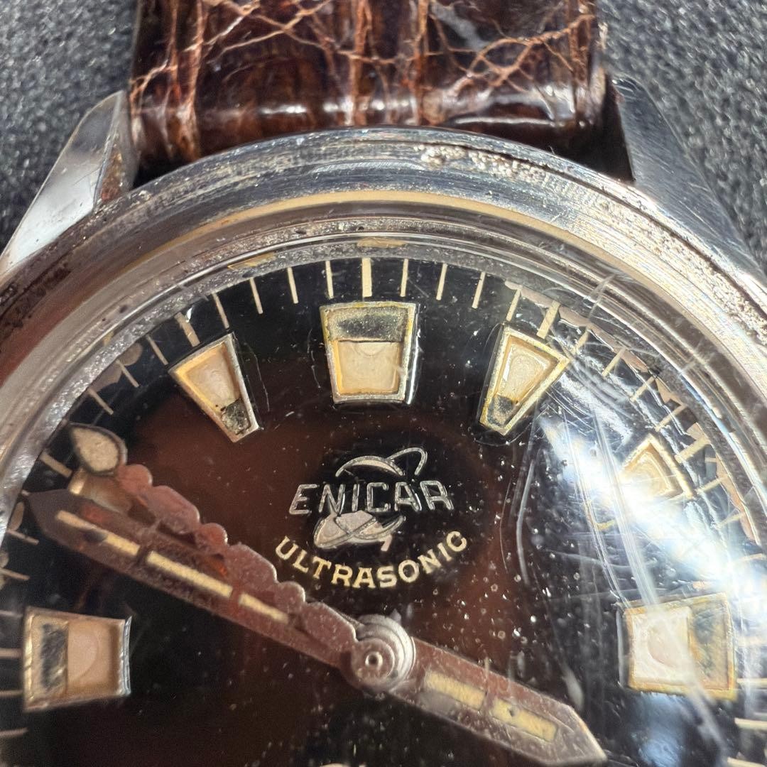 ENICAR ULTRASONIC Sherpa DIVER 600 腕時計 Enicar Sherpa Diver 600 Ultrasonic Vintage Automatic Wristwatch