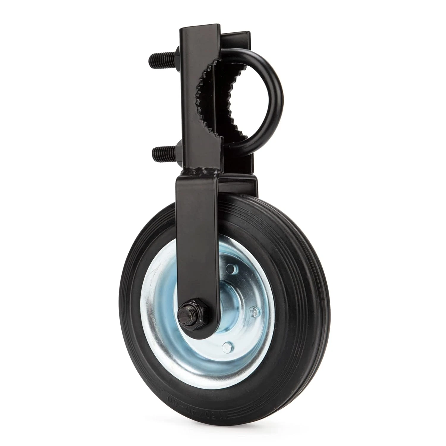 Gate Helper Wheel for Supporting Metal Swing Gates with 1-5/8" Thru 2" Gate Fram