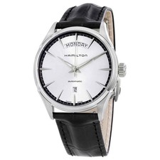 Hamilton Jazzmaster Silver Dial Black Leather Men's Watch H42565751