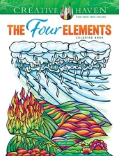 Creative Haven The Four Elements Coloring Book by Miryam Adatto Paperback Book
