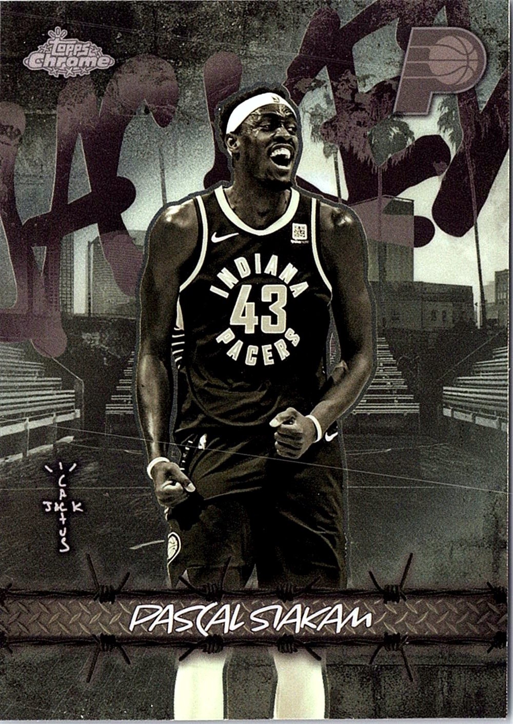2025-26 Topps Chrome Cactus Jack #JU-29 Pascal Siakam Jacked Up