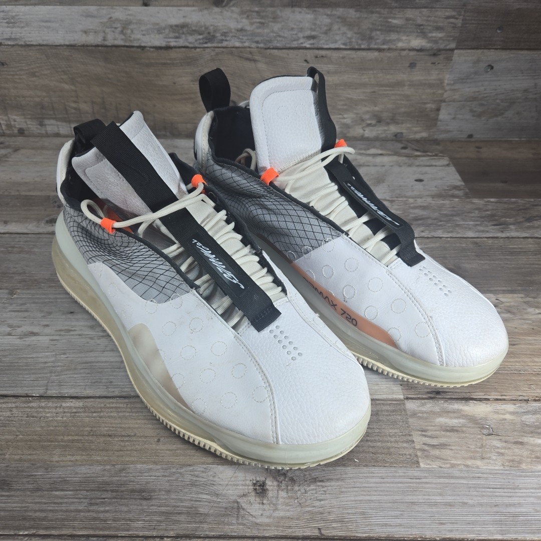 Nike Mens Air Max 720 Waves D MS X BQ4430-100 White Running Shoes Sneakers Sz 15