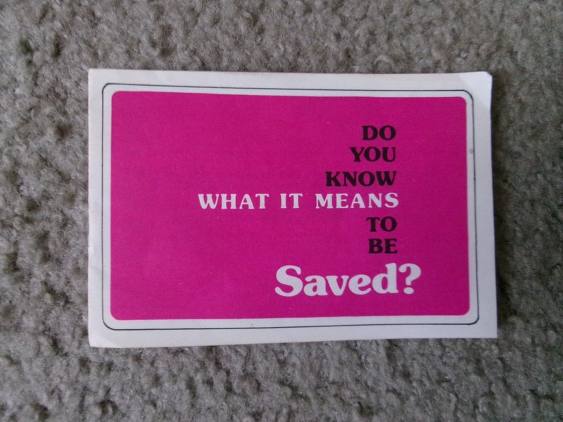 Do You Know What it Means to Be saved Booklet free shipping