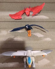Vintage 1987 Silverhawks Lot Of 3 Large Hawks Tally Hawk, Sky Shadow, Stronghold
