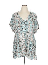 Show Me Your Mumu Women Green Casual Dress XL