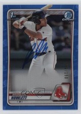 2020 Bowman Chrome Prospects Blue Refractor 80/150 Brandon Howlett Auto 0s55