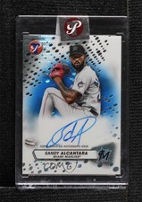 2023 Topps Pristine Blue Pulsar Refractor 74/75 Sandy Alcantara #PA-SA Auto 17kh