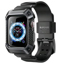 For 2022 Apple Watch Series 8/SE2/7/6/SE/5/4, SUPCASE Rugged Case w/ Strap Bands