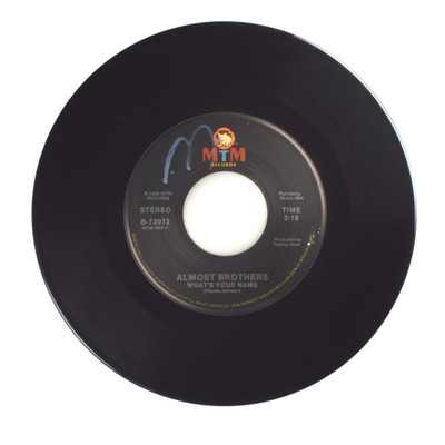 Almost Brothers - What's Your Name; Adventures in Love - Vinyl Record 45 RPM 7''