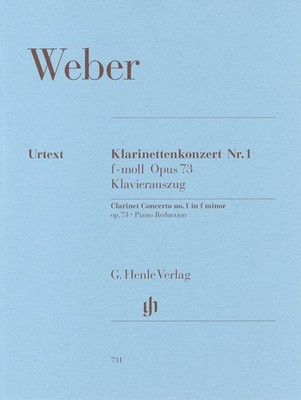 Weber: Clarinet Concerto No. 1 in F minor Op.73 / Henle original edition / solo