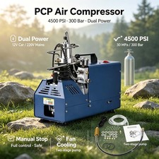 PCP Air Compressor 4500Psi High Pressure Airgun Pump Diving Tank 30Mpa