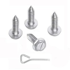 4pcs Lcense Plate Screws For Car Rustproof Stainless Steel Screws License Pla