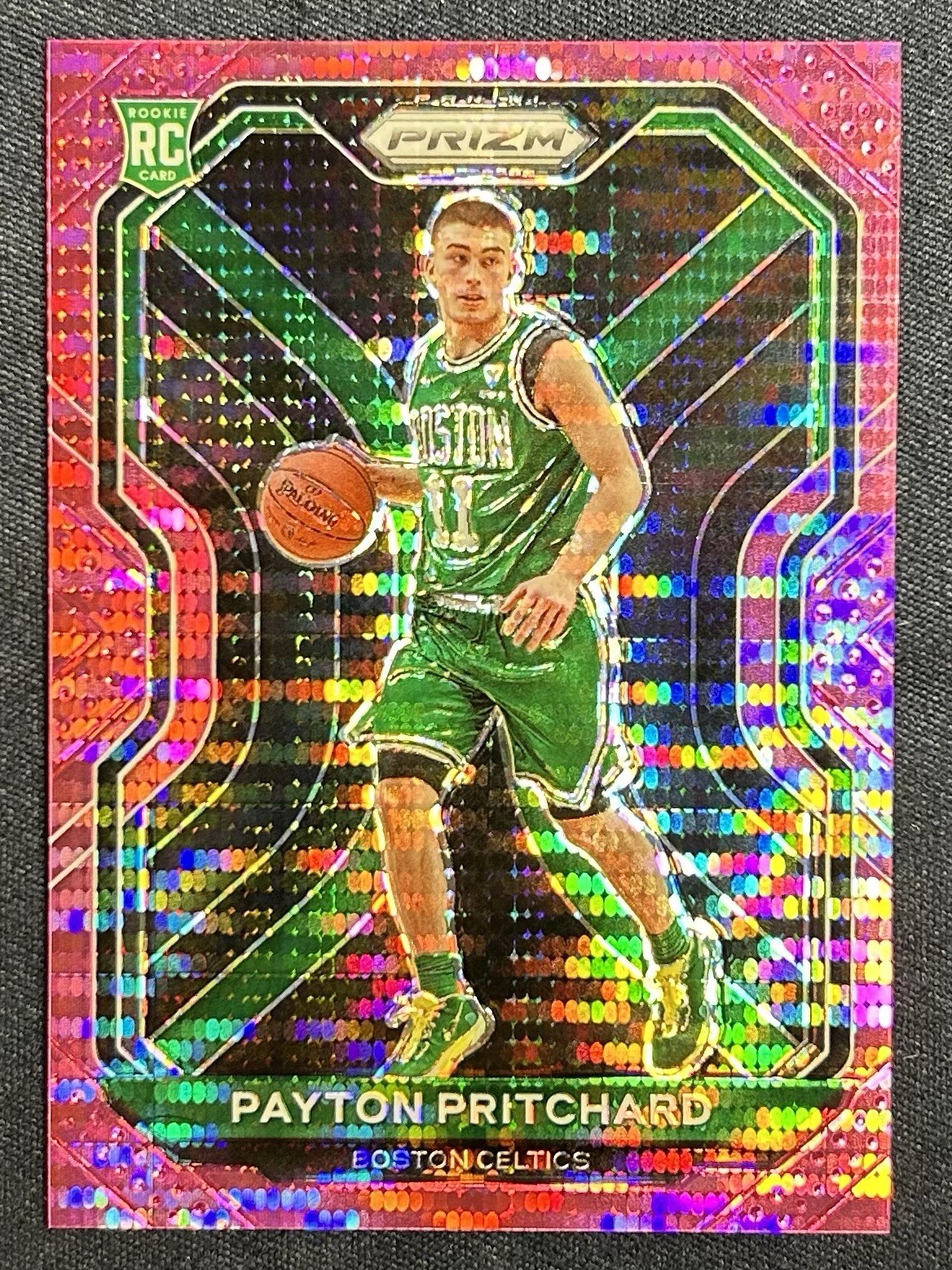 Payton Pritchard 2020 Panini Prizm Pink Pulsar /42 Rookie RC #257 Boston Celtics