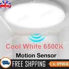 LED PIR Motion Sensor Ceiling Light Round Panel Lights Hallway Kitchen Wall Lamp