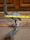 Vintage Metal Crane Heron Bird Figurine Statue Home Decor Used Conditions  — photo 9