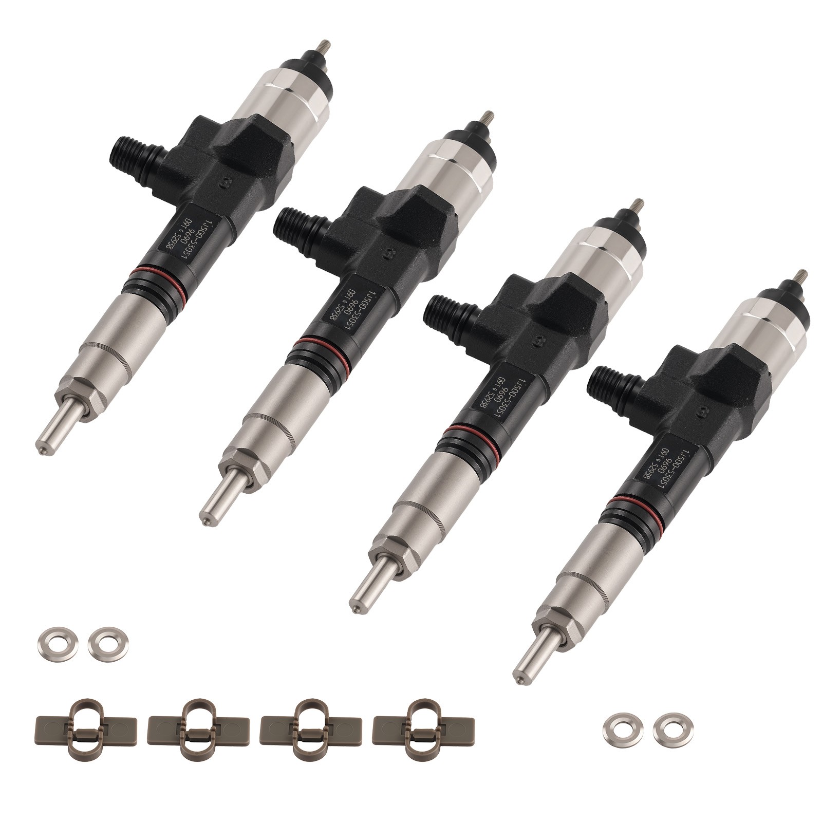 4PCS Diesel Injector for Kubota M108SDSL 4WD Low Profile 1J500-53051 thumbnail 13