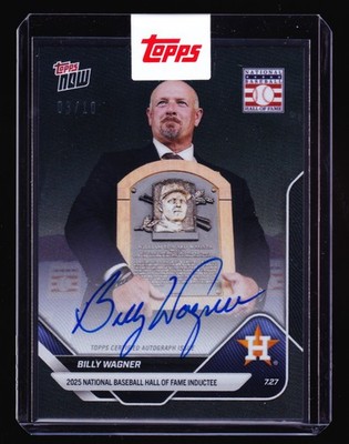 Billy Wagner Astros HOF Inductee Autograph 2025 Topps Now #TN-475