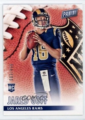 2016 Panini Black Friday Football Rookies /499 Jared Goff #63 Rookie RC 1k4m