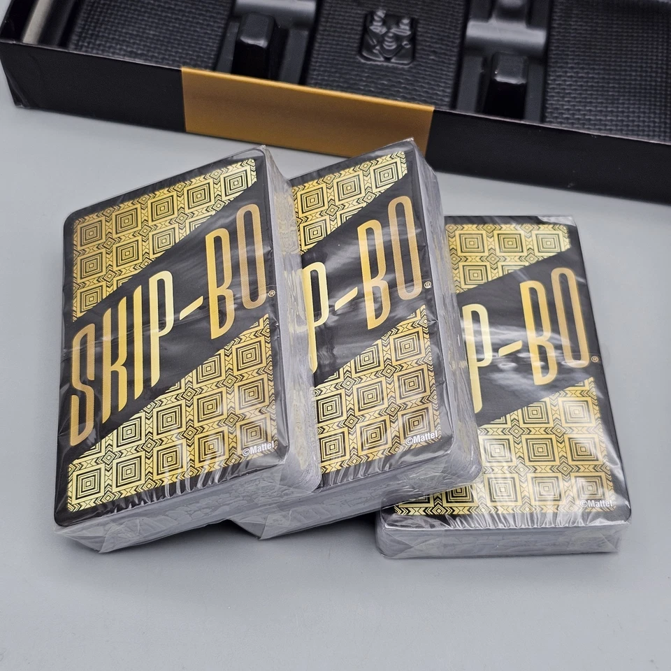 SKIP-BO 50th Anniversary Edition Card Game Mattel New Open Box  - Image 4 of 4