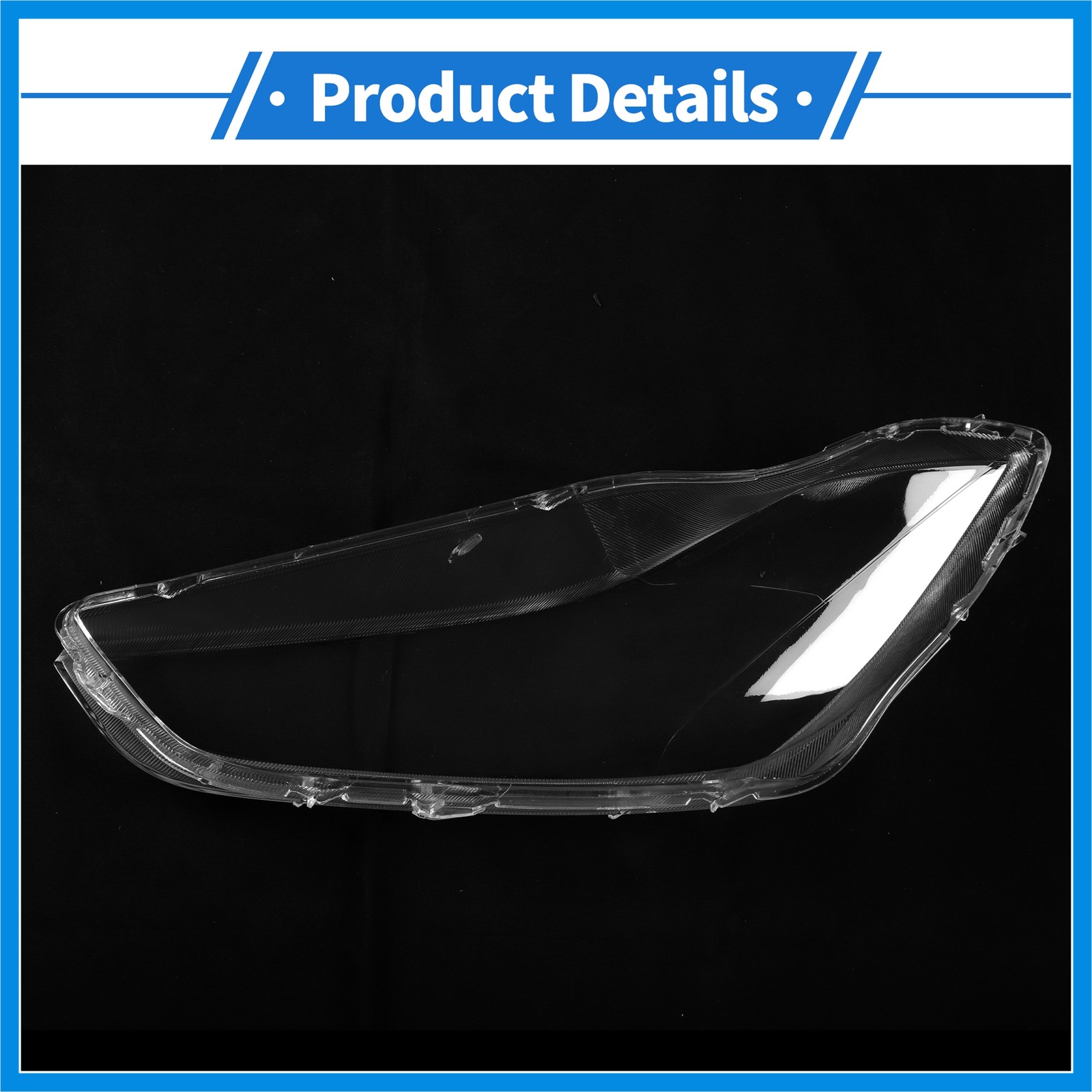 1Pc Car Front Right Headlight Lens Cover for Maserati Ghibli 14-18 Clear