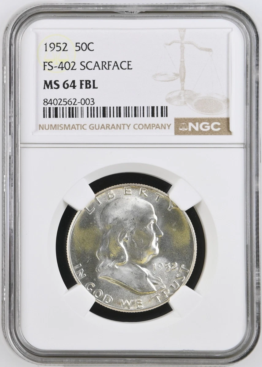 NGC 1952 Grade MS 64 Franklin Half Dollars (1948-1963) for sale | eBay