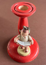 Alt Holz Engel Musiker Figur Weihnachten Deko 6-9cm Sammlerst&uuml;ck defekt Kerzenst