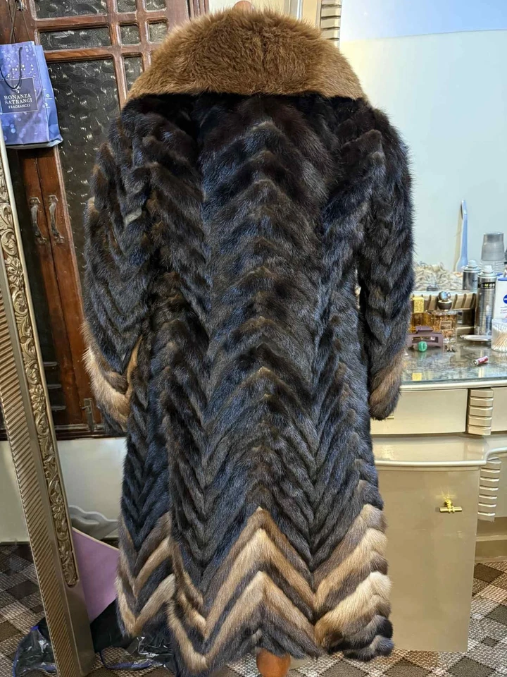 VINTAGE REAL GENUINE MINK FUR COAT JACKET WOMEN SIZE L TOKYO japan stunning - Image 2 of 4