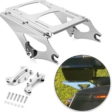 WeiSen Detachable Two-UP Tour Trunk Mount Rack Compatible with Harley Touring Ro