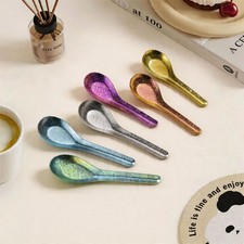 Pure Titanium Spoon Camping Utensils with Deep Soup Bowl  Ultralight Travel