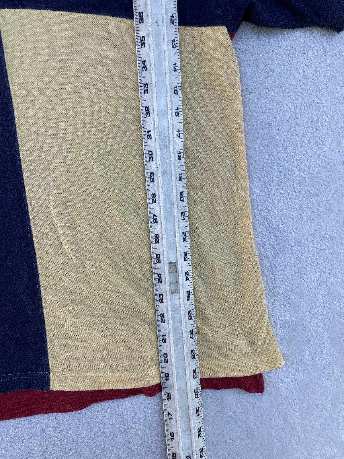 Vintage Tommy Hilfiger Polo Shirt Double Sided Rare Mens Sz L Color Block thumbnail 5